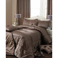Taupe - Front - Riva Home Cristal Ringtop Curtains
