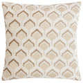 Warm Taupe - Front - Paoletti Ledbury Jacquard Cushion Cover
