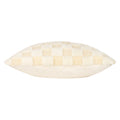 Dreamy Cream - Side - Heya Home Check It Fleece Cushion Cover