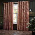 Amber - Front - Wylder Chenille Bengal Tiger Eyelet Curtains