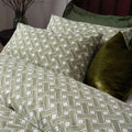 Olive - Back - Hoem Alexa Abstract Duvet Cover Set
