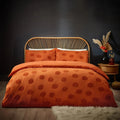 Spice - Front - Furn Tufted Cotton Pumpkin Duvet Cover Set