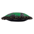 Jungle Green - Side - Furn Wildcat Fringed Velvet Tiger Cushion Cover