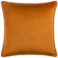 Bronze - Back - Hoem Malans Piped Velvet Cut Cushion Cover