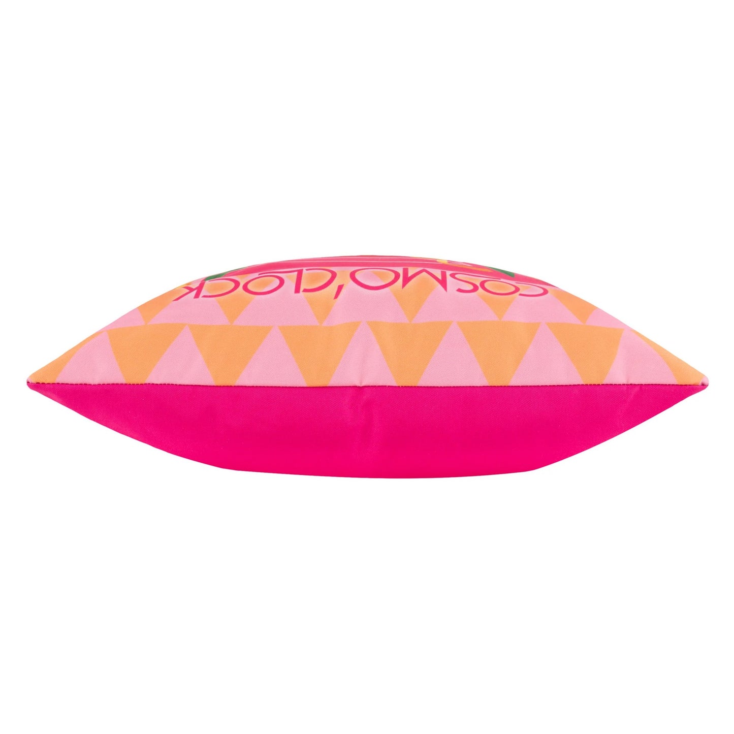Pink - Side - Furn Cosmo O' Clock Abstract Outdoor Cushion Cover