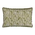 Olive - Front - Hoem Frond Abstract Cushion Cover