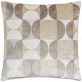 Natural - Front - Paoletti Bardot Cut Velvet Cushion Cover