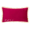 Berry - Front - Furn Cest La Vie Embroidered Cushion Cover