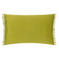 Green - Back - Furn Araya Velvet Striped Cushion Cover
