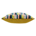 Pink-Avocado Green - Side - Paoletti Keela Geometric Cushion Cover