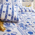 Blue-White - Side - Furn Frieze Duvet Cover Set