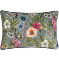 Petrol - Front - Wylder Hidcote Manor Alma Floral Cushion Cover