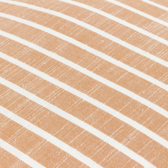 Pecan - Side - Yard Tala Reversible Stripe Cushion Cover