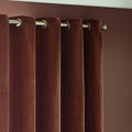 Nutmeg - Back - Yard Chenille Velvet Eyelet Curtains