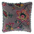 Mink - Front - Paoletti Palampur Velvet Cushion Cover