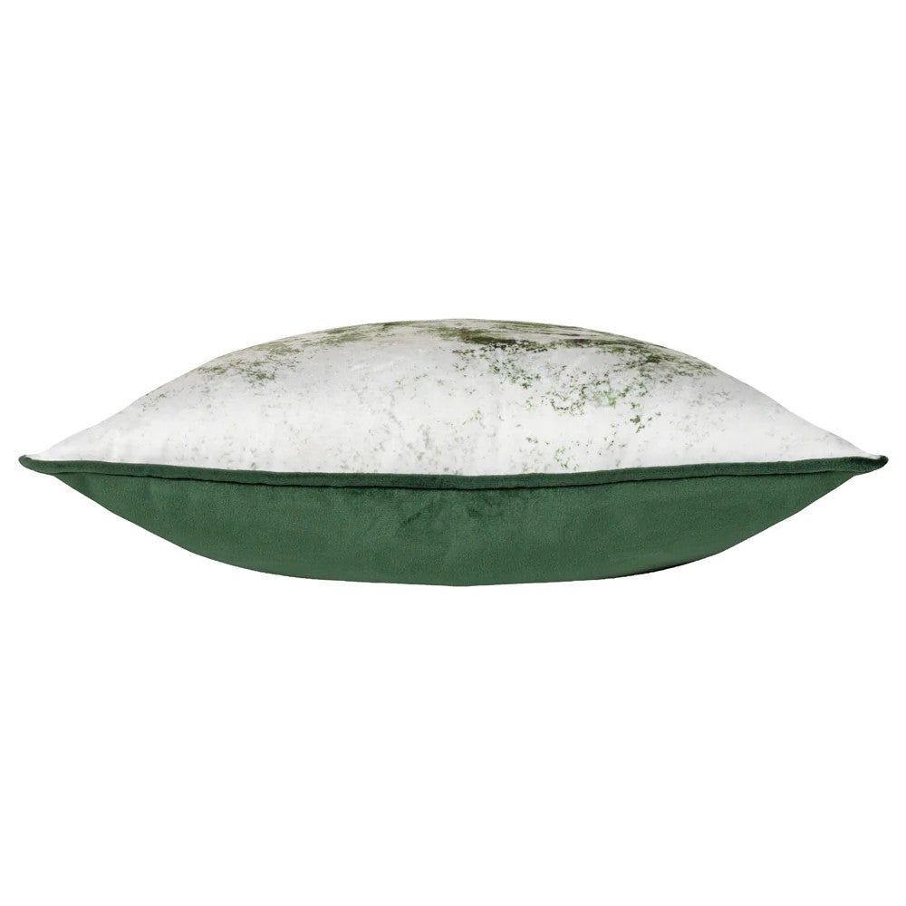 Green - Side - Furn Classic Piped Velvet Reindeer Cushion Cover