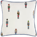 Multicoloured - Front - Furn Classic Embroidered Nutcracker Christmas Cushion Cover