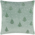 Green - Front - Furn Evergreen Classic Tree Embroidered Cushion Cover