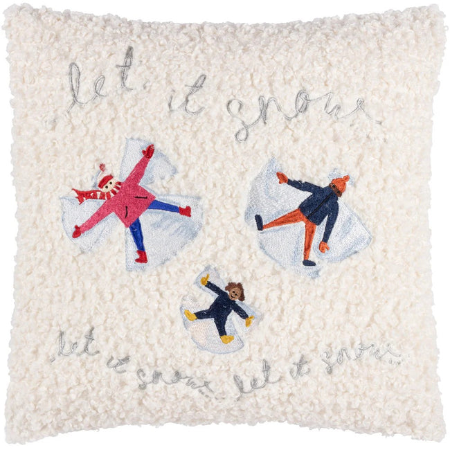Snow - Front - Furn Christmas Together Bouclé Snow Angels Cushion Cover
