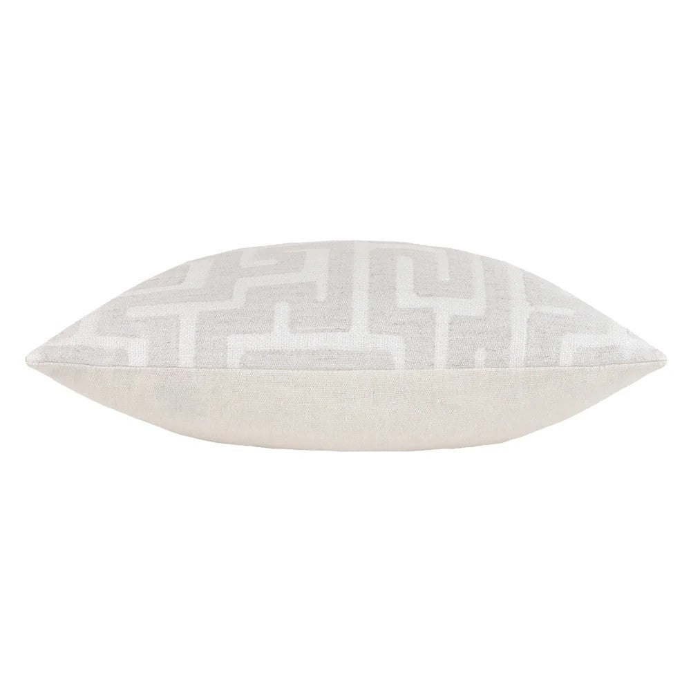 White - Side - Hoem Lauder Woven Jacquard Cushion Cover
