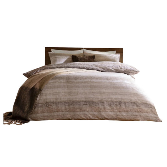 Natural - Front - Yard Swift Reversible Brushed Cotton Duvet Cover Set