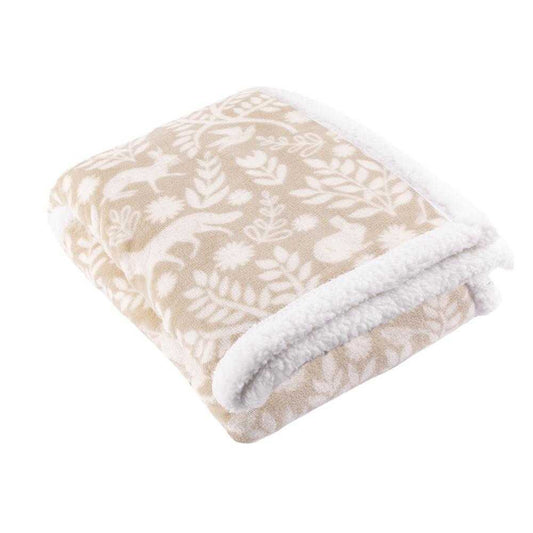 Sable - Front - Furn Skandi Sherpa Fleece Woodland Throw