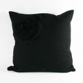 Black - Front - Riva Home Lotus Cushion Cover