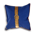 Blue - Front - Riva Home Polo Strap Cushion Cover