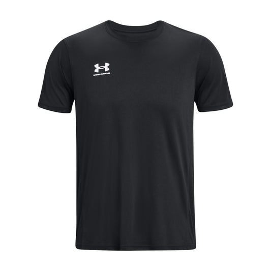 Black-White - Front - Under Armour Mens Challenger Training T-Shirt