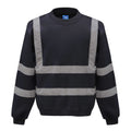 Navy - Front - Yoko Unisex Adult Hi-Vis Sweatshirt