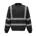 Black - Front - Yoko Unisex Adult Hi-Vis Sweatshirt