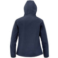 Navy - Back - Result Genuine Recycled Womens-Ladies Recycled Printable Soft Shell Jacket