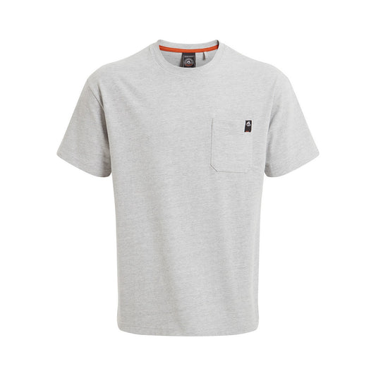 Soft Grey - Front - Craghoppers Mens Wakefield Workwear Marl Pocket T-Shirt