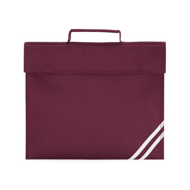 Burgundy - Front - Quadra Classic Book Bag