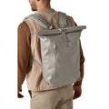Natural Stone - Back - Quadra Roll Top Waterproof 14L Backpack