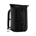 Black - Back - Quadra Roll Top Waterproof Bike Bag