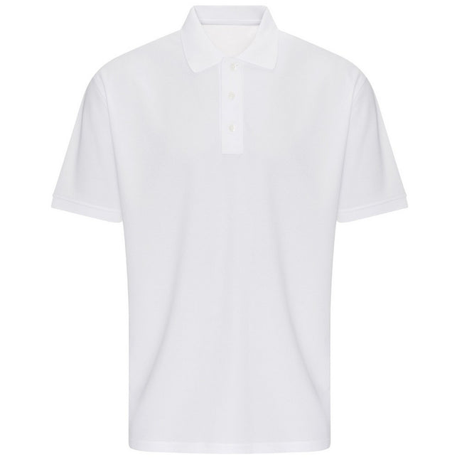 White - Front - PRO RTX Mens Pro Moisture Wicking Polo Shirt