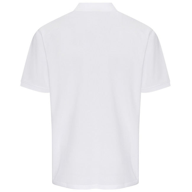 White - Back - PRO RTX Mens Pro Moisture Wicking Polo Shirt