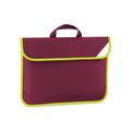 Burgundy - Front - Quadra High-Vis Book Bag
