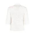 White - Back - Kustom Kit Womens-Ladies Continental 3-4 Sleeve Blouse