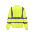 Yellow - Back - Yoko Unisex Adult Hi-Vis Sweatshirt