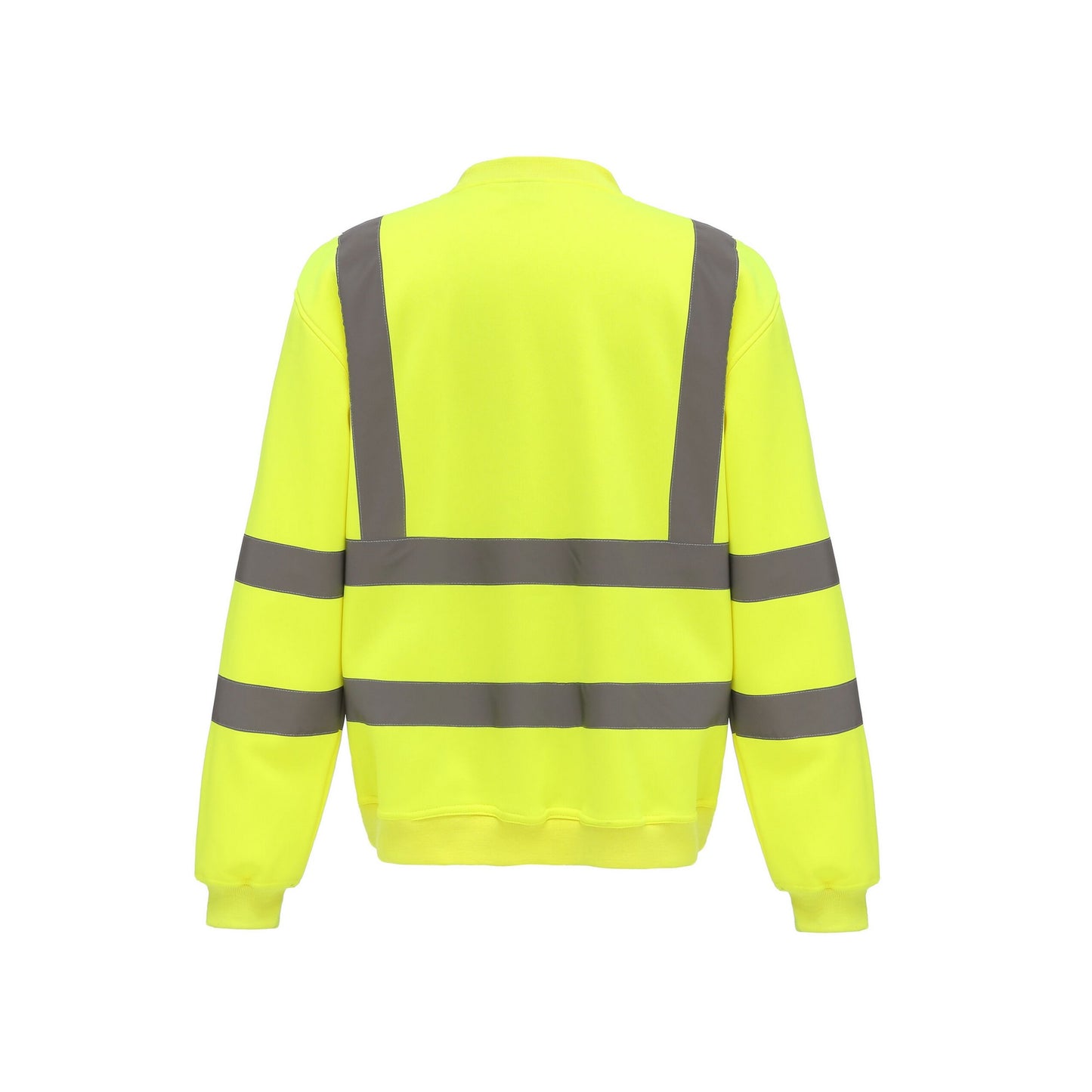 Yellow - Back - Yoko Unisex Adult Hi-Vis Sweatshirt