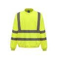 Yellow - Front - Yoko Unisex Adult Hi-Vis Sweatshirt