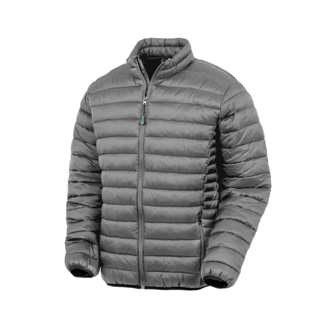 Frost Grey - Front - Result Genuine Recycled Mens Recycled Padded Jacket