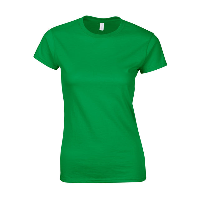 Irish Green - Front - Gildan Womens-Ladies Softstyle Ringspun Cotton T-Shirt