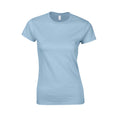 Light Blue - Front - Gildan Womens-Ladies Softstyle Ringspun Cotton T-Shirt