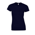 Navy - Front - Gildan Womens-Ladies Softstyle Ringspun Cotton T-Shirt