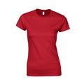 Red - Front - Gildan Womens-Ladies Softstyle Ringspun Cotton T-Shirt