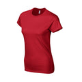 Red - Side - Gildan Womens-Ladies Softstyle Ringspun Cotton T-Shirt