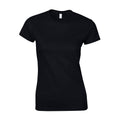 Black - Front - Gildan Womens-Ladies Softstyle Ringspun Cotton T-Shirt
